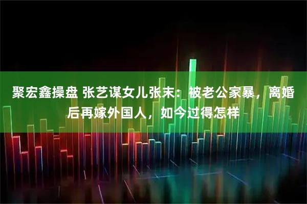 聚宏鑫操盘 张艺谋女儿张末：被老公家暴，离婚后再嫁外国人，如今过得怎样